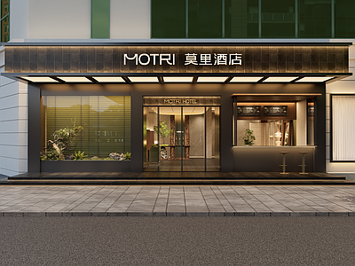 新中式酒店大堂 现代酒店大堂 小众酒店