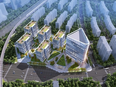 现代主义其他公共建筑 现代办公楼