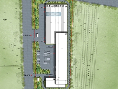 现代其他公共建筑 转运站 施工图