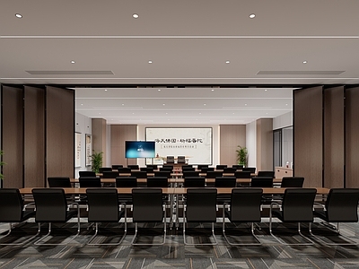现代简约办公室 办公室 会议室 前台 公共办公