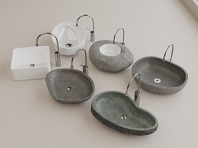侘寂水槽 陶瓷台盆 石头洗手盆 水槽