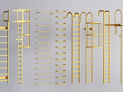 工业风梯子 现代外挂楼梯 楼顶楼梯  楼顶爬梯   外挂爬梯  钢架楼梯