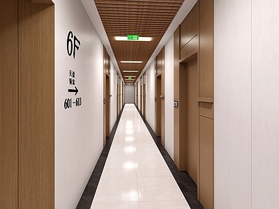现代简约酒店走廊