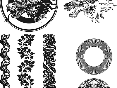 现代其他图库 线条 花纹 贴图 纹理 施工图