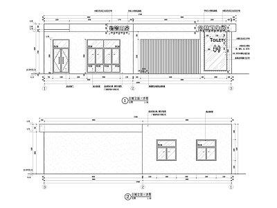 现代公厕 公共厕所 施工图