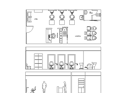现代简约家具图库 平面图 施工图