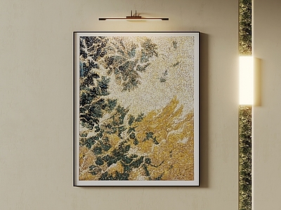 意式装饰画 抽象画 休闲区装饰画 肌理画 客厅挂画