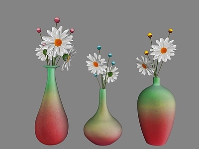现代简约花瓶 陶瓷花盆 花艺摆件