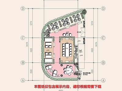 新中式茶馆 室外茶馆 施工图
