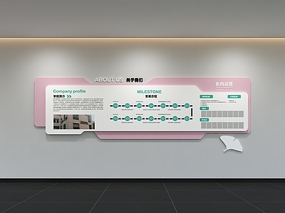现代简约文化墙 现代企业文化墙 展示墙 标语 口号 宣传栏
