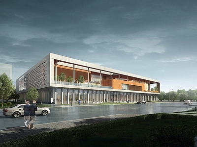 现代主义会展中心 大学图书馆 大学会展中心
