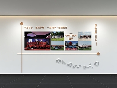 现代简约文化墙 现代企业文化墙 展示墙 办公文化墙 口号 宣传栏