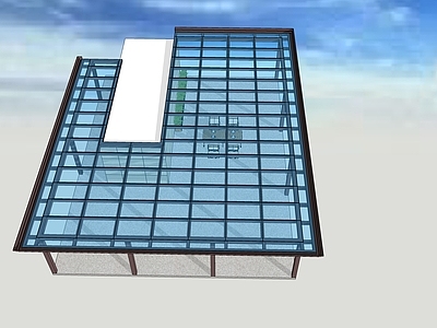 现代主义雨棚 大型玻璃雨棚