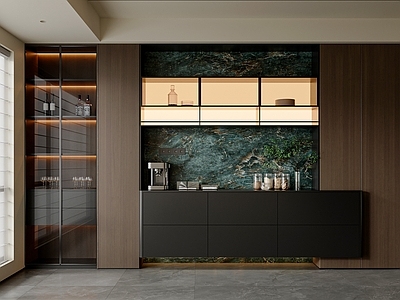 意式极简餐边柜 餐边柜酒柜 餐边柜摆件