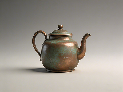 中古风雕塑摆件 铜茶壶 水壶 烧水壶 老物件 旧物