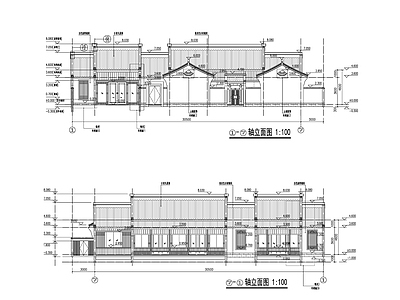 中式民宿建筑 总统套房 度假酒店 施工图
