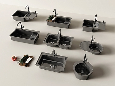 现代水槽 水槽 洗菜盆 单槽 双槽洗菜盆 水龙头