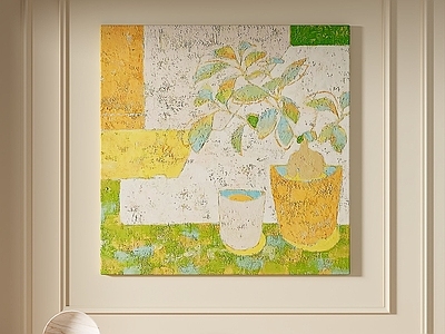 奶油风抽象挂画 现代奶油风挂画