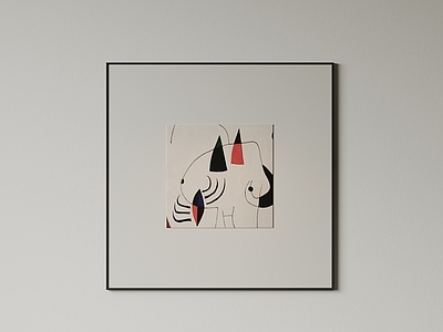 极简挂画 现代极简挂画 高端艺术挂画 侘寂中古风画 意式肌理油画 儿童装饰画