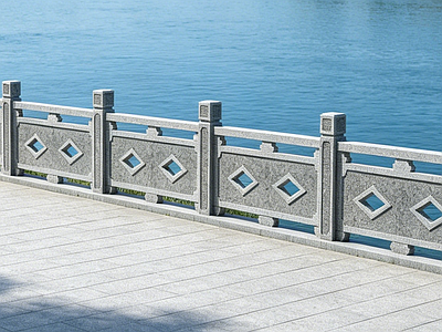 乡村改造 石栏杆 中式栏杆 青石栏杆 整石栏杆 施工图