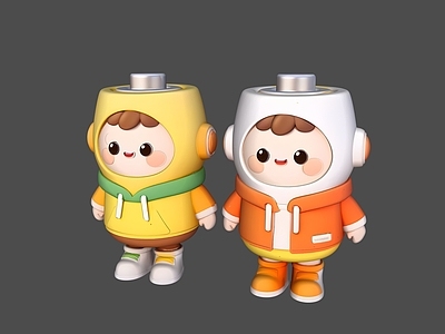 卡通IP风格玩具 电池IP人物形象