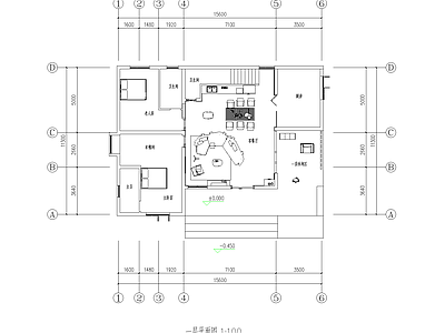 现代住宅楼建筑 自建房 二层住宅 施工图