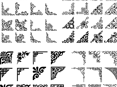 现代其他图库 线条 线稿 纹理 贴图 施工图