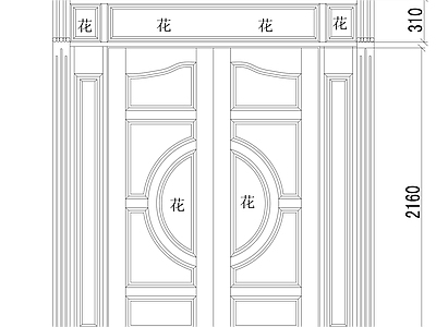 现代门 门 施工图