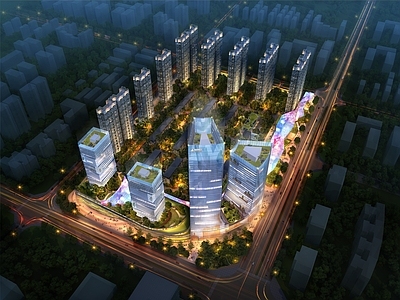 现代主义商业综合体 商业综合体 商住社区