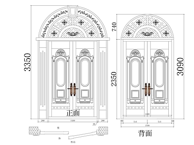 现代门 门 施工图