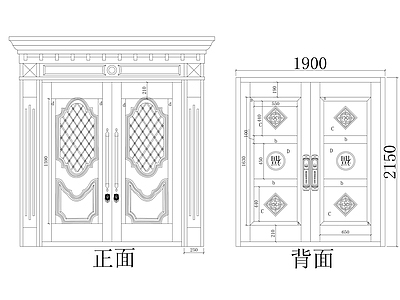 现代门 门 施工图