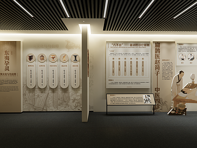新中式历史展厅 历史展厅 文化展墙 民俗展厅 中式文化民俗展厅