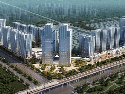 现代主义商业综合体 现代住宅