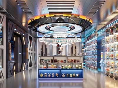 赛博朋克风玩具礼品店
