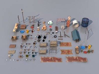 复古其他生活用品 破旧家具物品