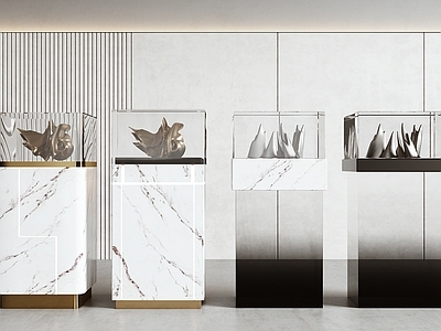 现代轻奢其他展台 现代展台 展厅展台