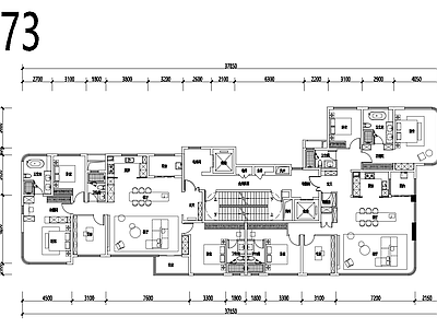 现代住宅楼建筑 新规全景仓 施工图