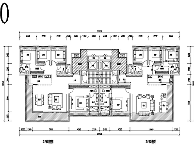 现代住宅楼建筑 180新规 全景仓 转角阳台 施工图