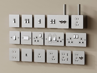 现代简约开关插座