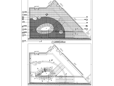 日式现代庭院 日式下沉庭院详图 施工图