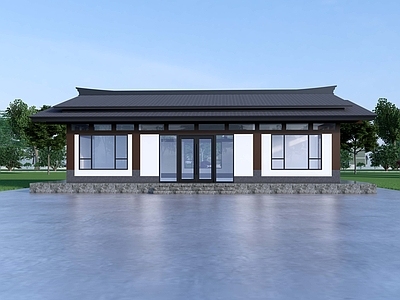 新中式乡村民房 新中式房屋 新中式轻钢建筑 集成房屋 网红新中式房屋