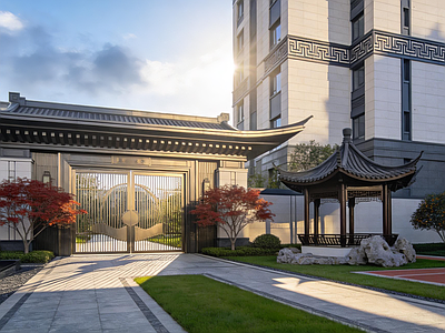 新中式小区HDR