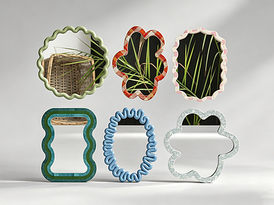 孟菲斯风格镜子