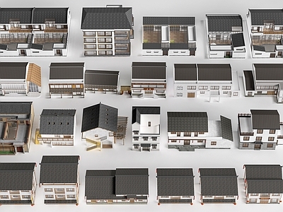 新中式乡村民房 乡村自建房  农村自建房  乡村建筑