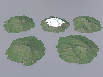 数字地形建模塑山地形 山脉地形