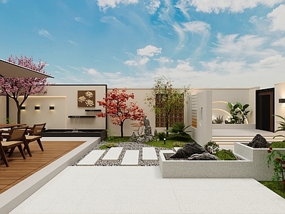 新中式屋顶花园