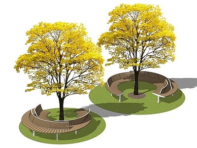 现代简约景观座椅 树池景观座椅 圆形景观座椅 公园景观座椅