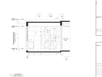 厨房 厨房 家装局部空间 开放式厨房 橱柜整体施工图