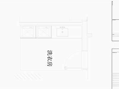 洗衣房 洗衣服施工图