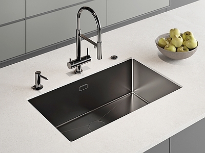 现代简约水槽